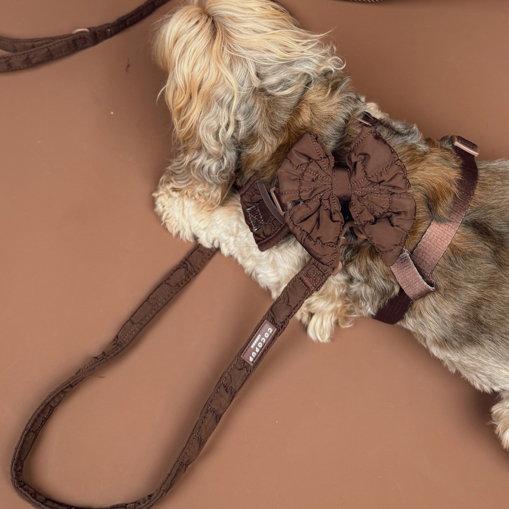 Espresso Quilted Sailor Bow Tie