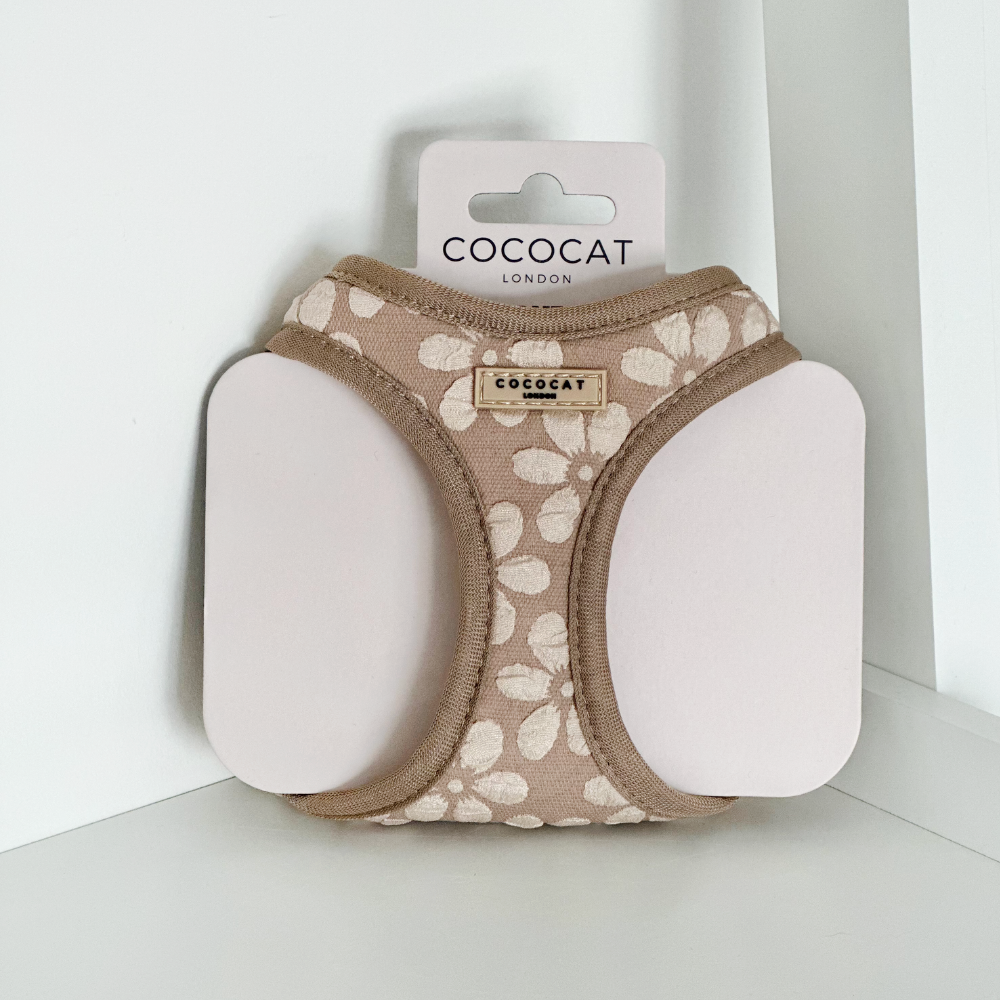 Cat Harness - Mocha Flower