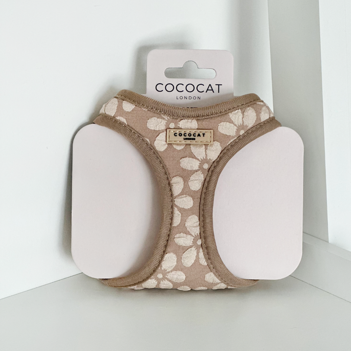 Cat Harness - Mocha Flower