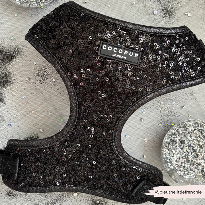 Limited Edition Sparkle Season Black Adjustable Neck HARNESS