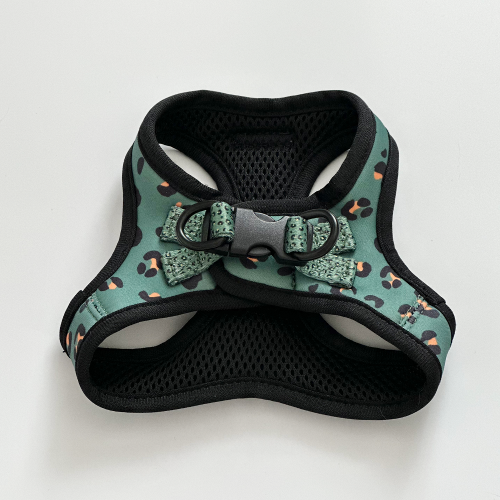 Cat Harness - Khaki Leopard