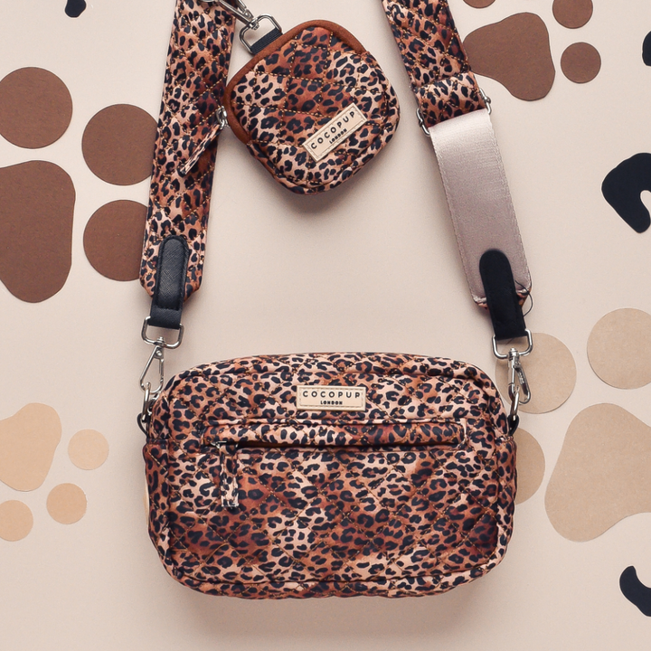 Dog Walking Bag Bundle - Quilted Leopard Pup