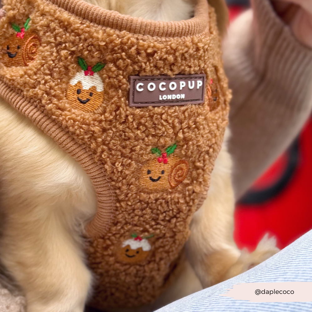 Festive Pudding Pup Adjustable Neck HARNESS