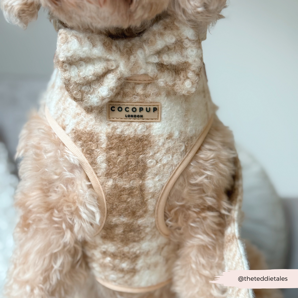 Highland Fleece Adjustable Neck HARNESS - Oatmeal