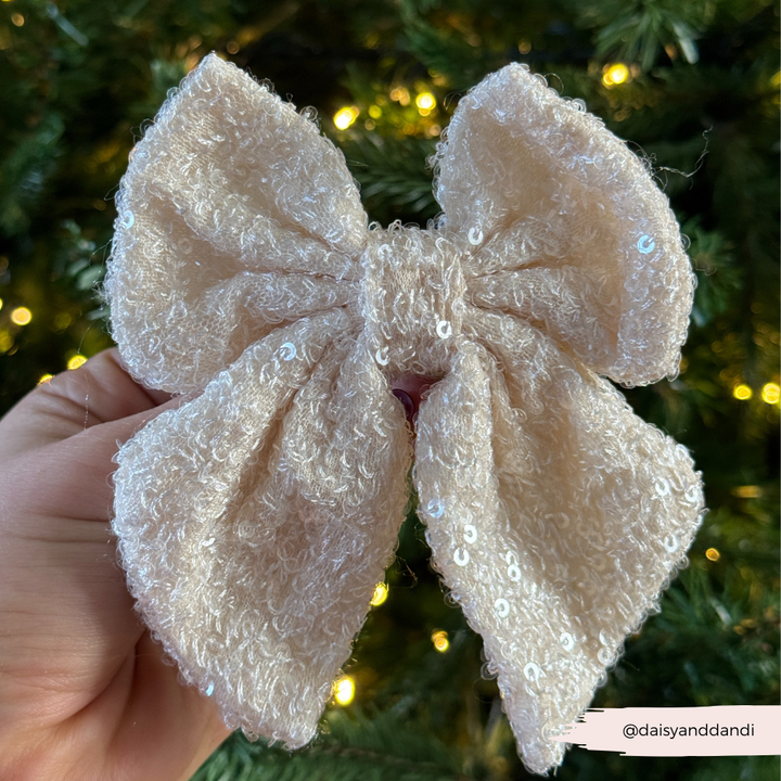 Sparkle Season Gold Sailor Bow Tie