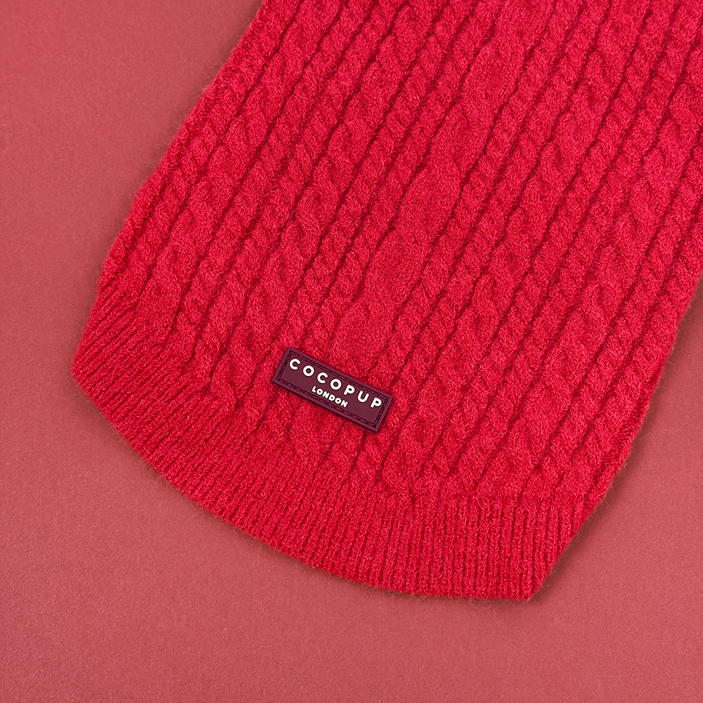 Jumper - Cable Knit Mulled Wine