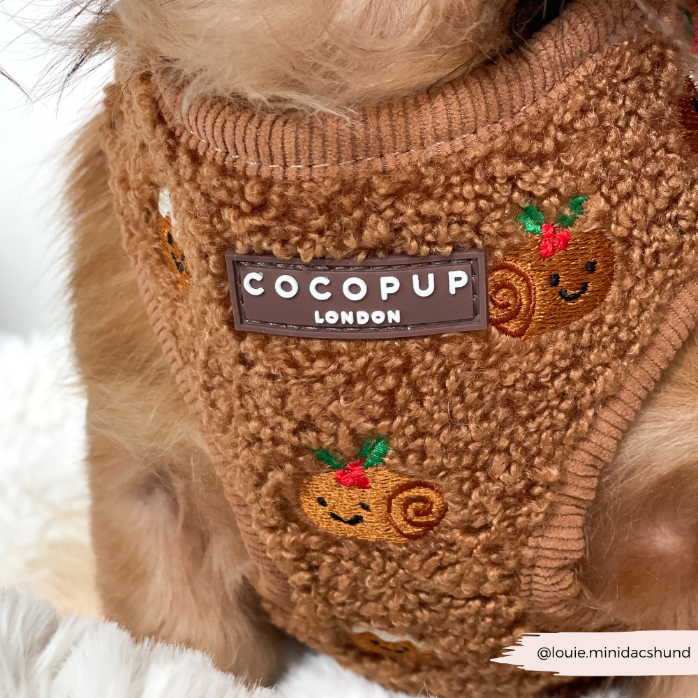 Festive Pudding Pup Adjustable Neck HARNESS