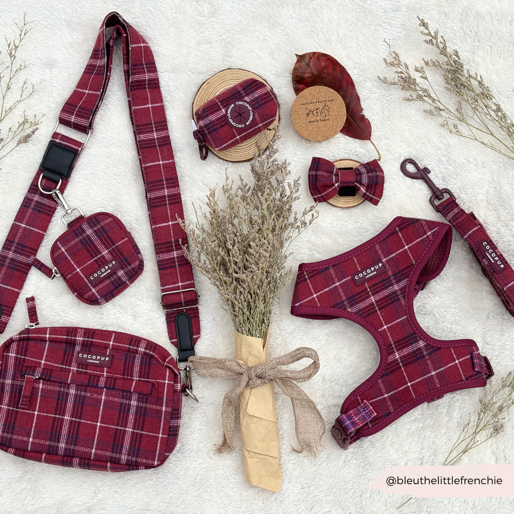 Bag Strap - Mulberry Plaid