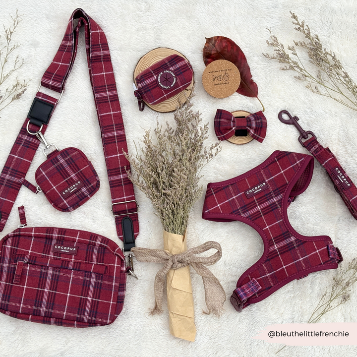 Bag Strap - Mulberry Plaid