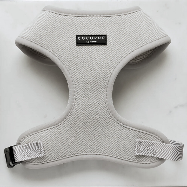 Grey Tweed Adjustable Neck HARNESS