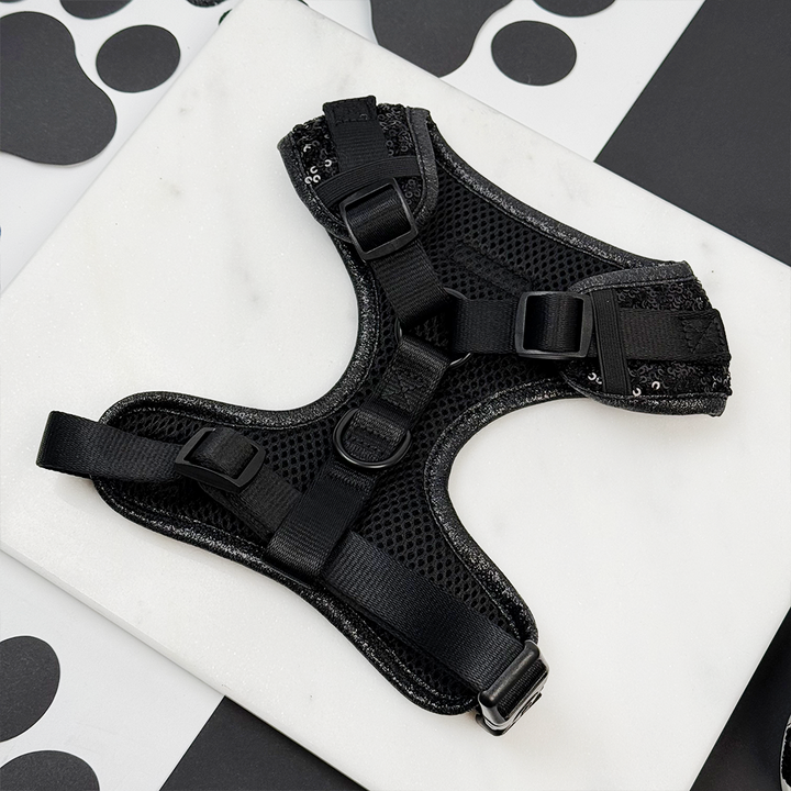 Limited Edition Sparkle Season Black Adjustable Neck HARNESS