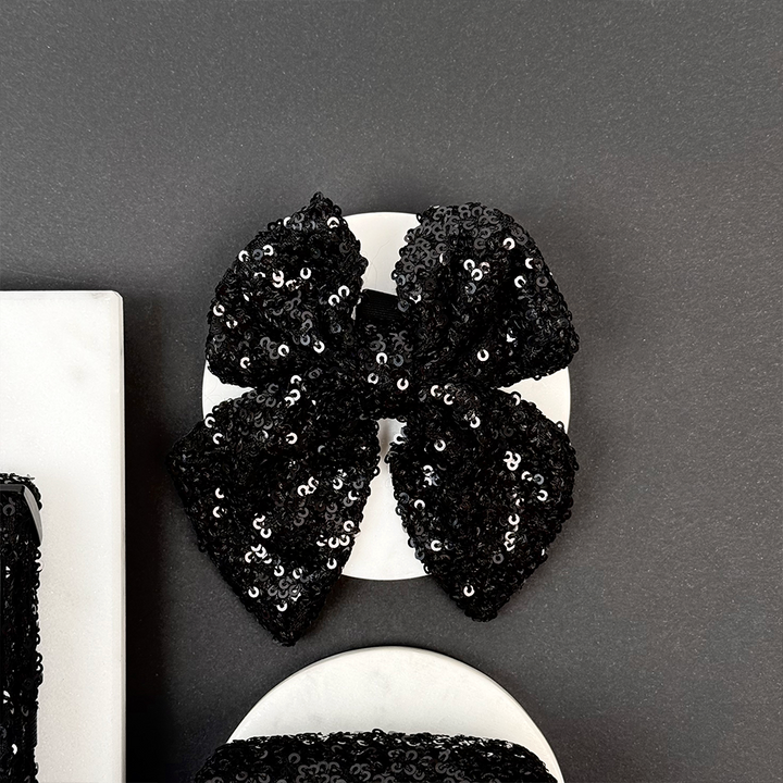 Limited Edition Sparkle Season Black Sailor Bow Tie