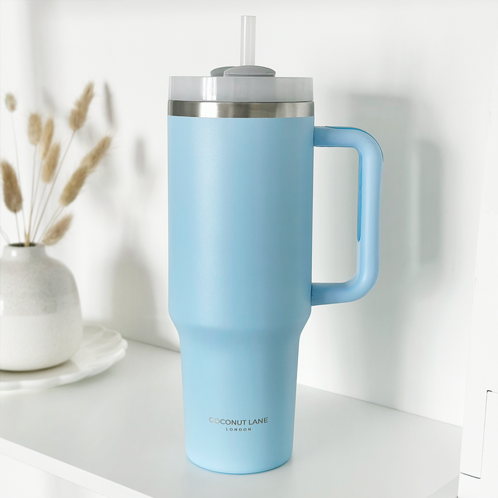 Powder Blue Stainless Steel Tumbler - By Coconut Lane