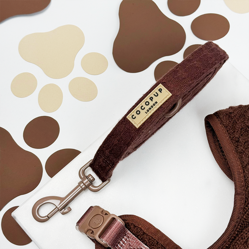 Cable Knit Lead - Hot Coco