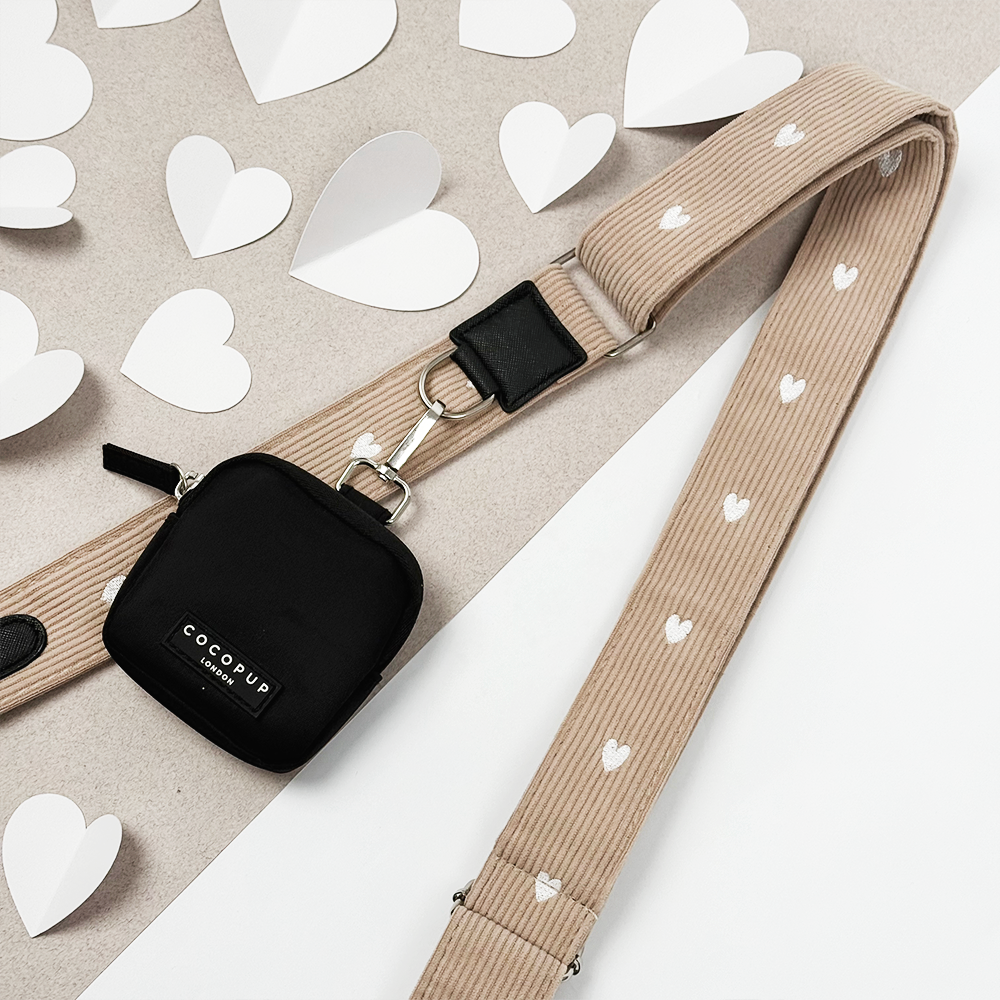 Dog Walking Black Bag Bundle - Chai Hearts