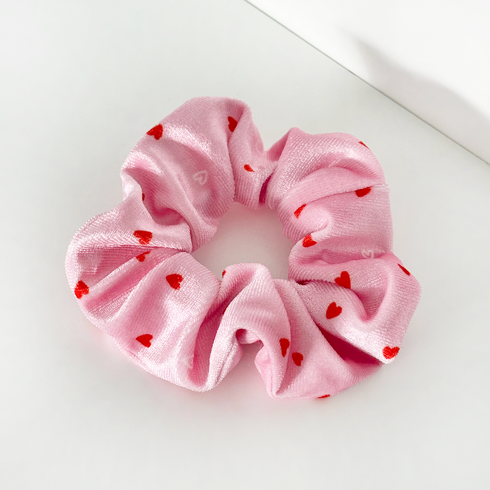 Cute Hearts Scrunchie by Coconut Lane