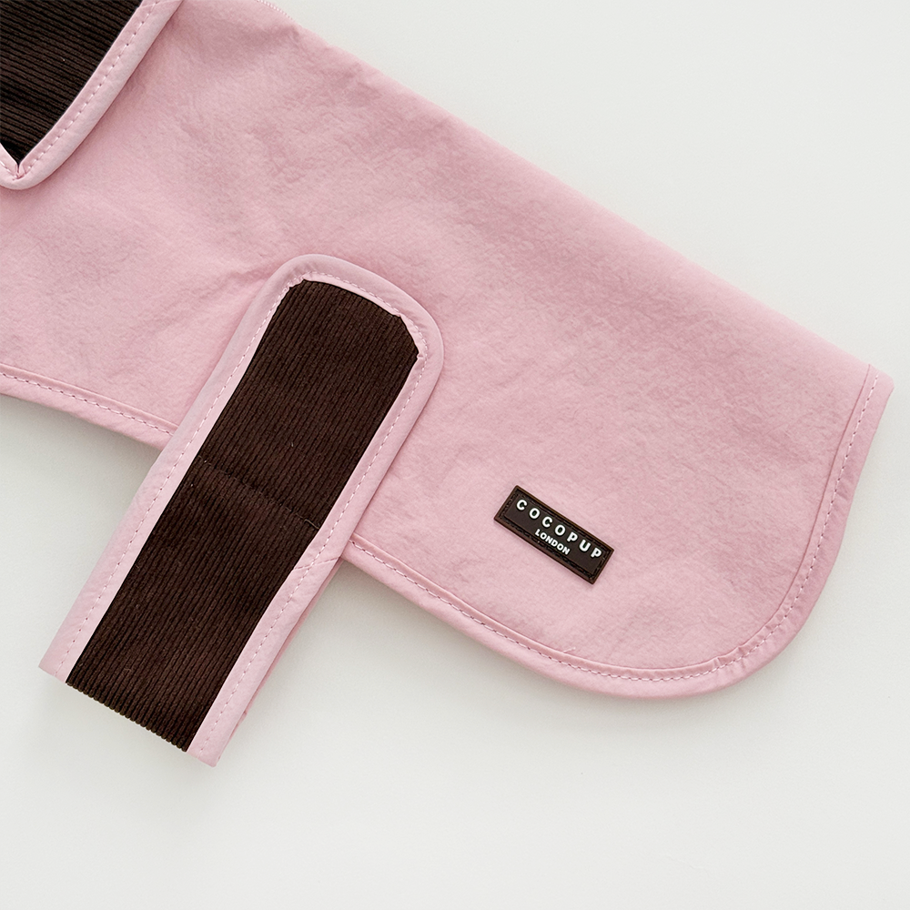 Farmhouse Quilted Dog Coat - Dusty Pink