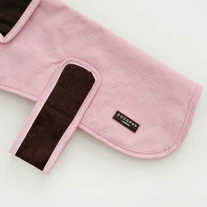 Farmhouse Quilted Dog Coat - Dusty Pink