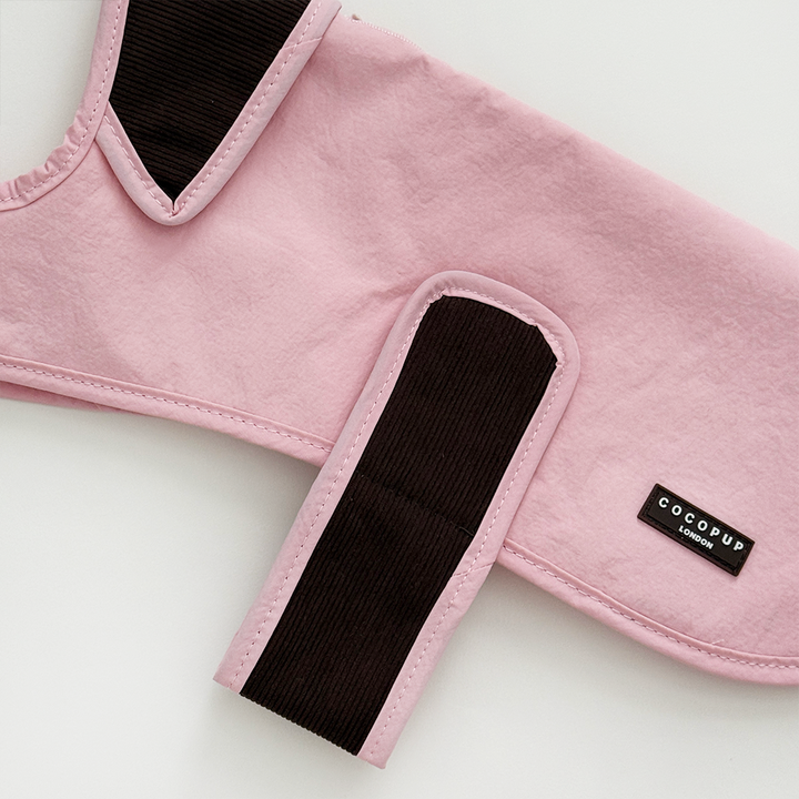 Farmhouse Quilted Dog Coat - Dusty Pink