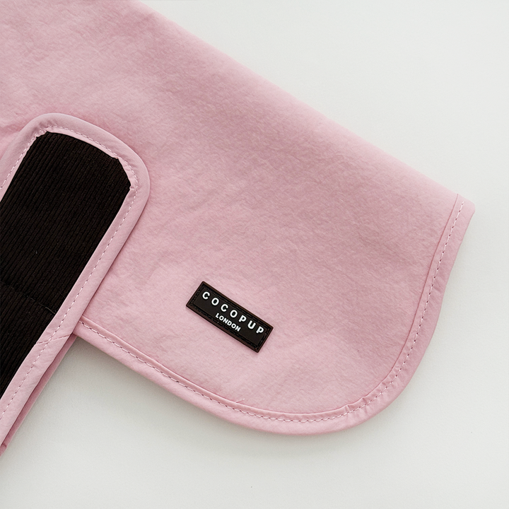 Farmhouse Quilted Dog Coat - Dusty Pink