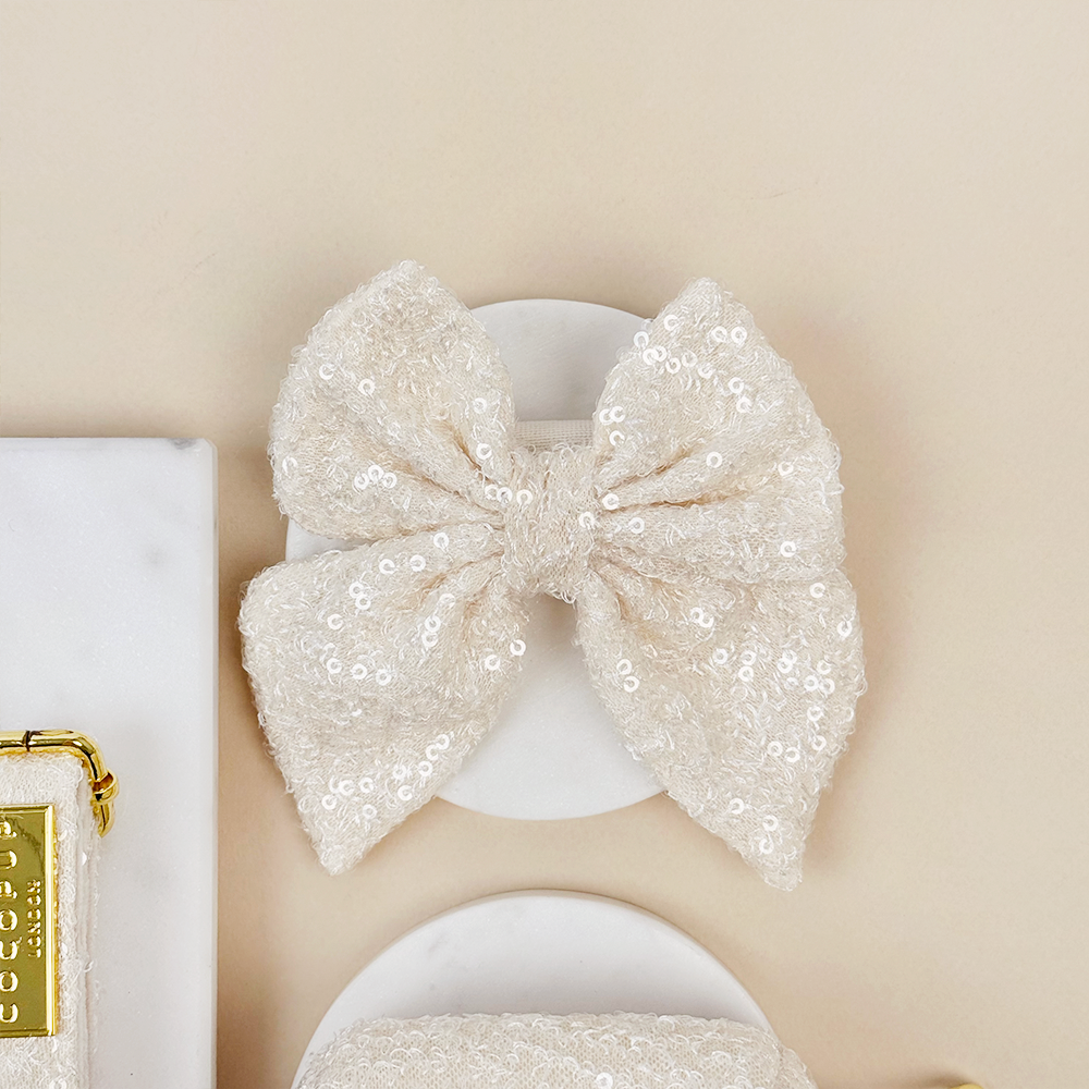 Sparkle Season Gold Sailor Bow Tie