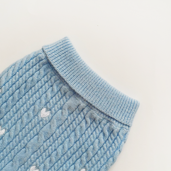 Jumper - Cable Knit Blue Heartstrings