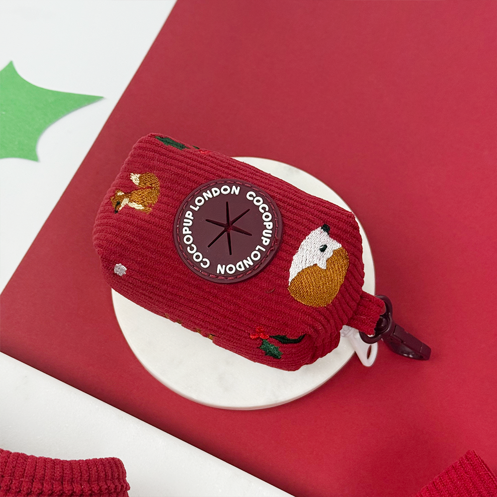 Holly Jolly Trails Poop Bag Holder