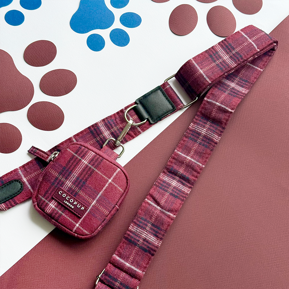 Bag Strap - Mulberry Plaid
