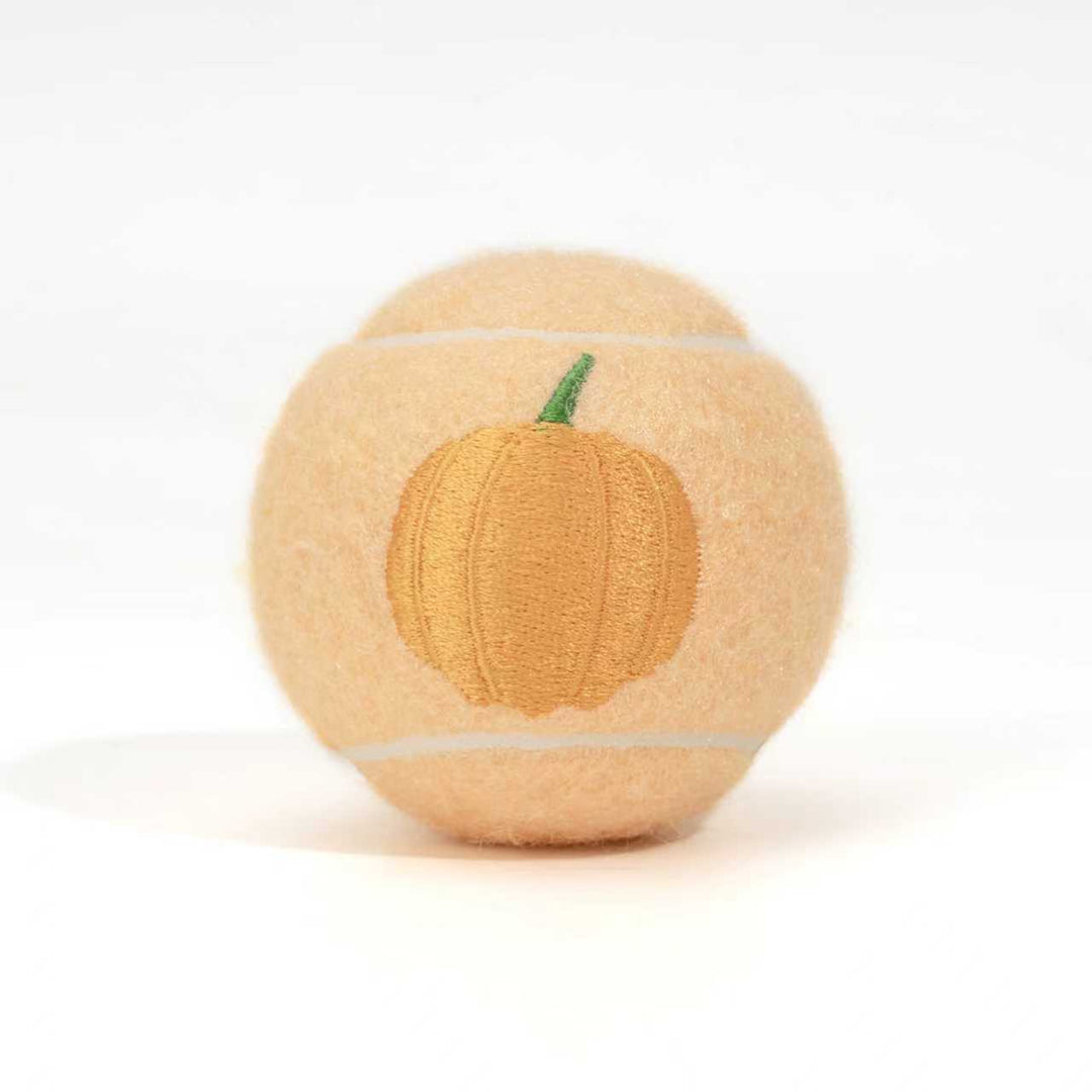 Embroidered Tennis Ball - Pumpkin