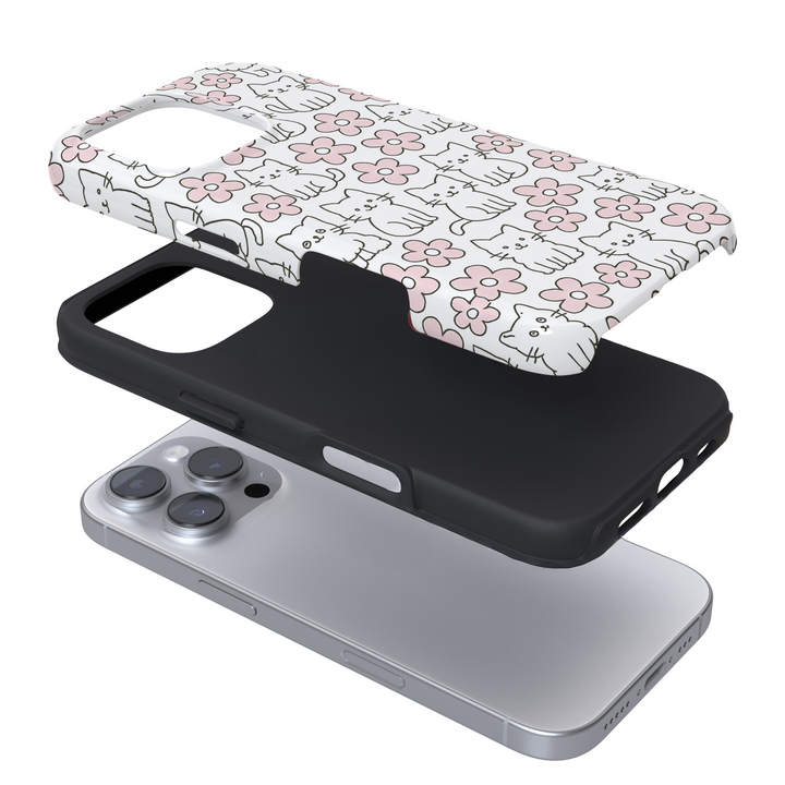 Tough Phone Case - Purrfect Blooms