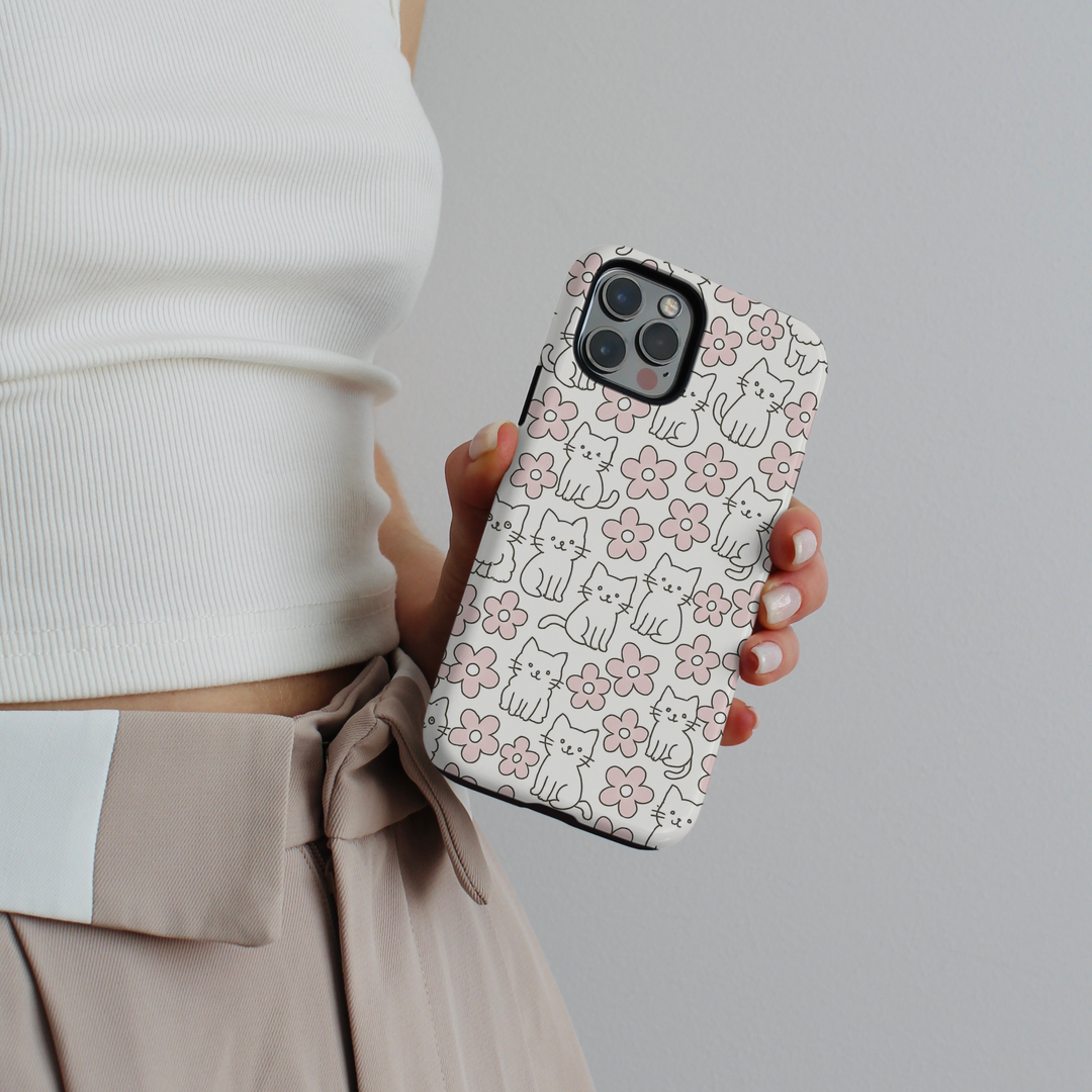 Tough Phone Case - Purrfect Blooms