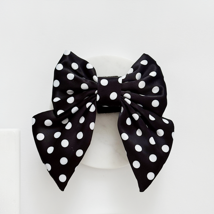 Satin Polka Dot Sailor Bow Tie