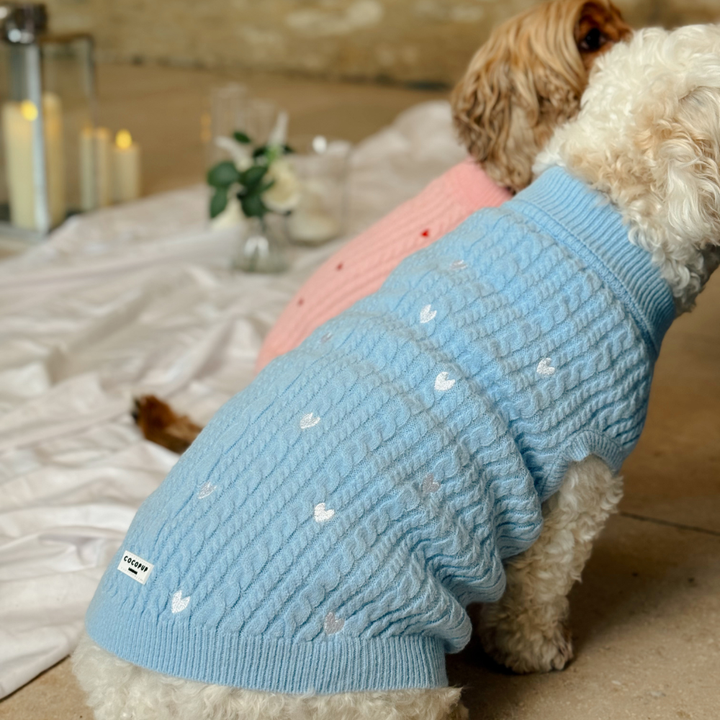 Jumper - Cable Knit Blue Heartstrings