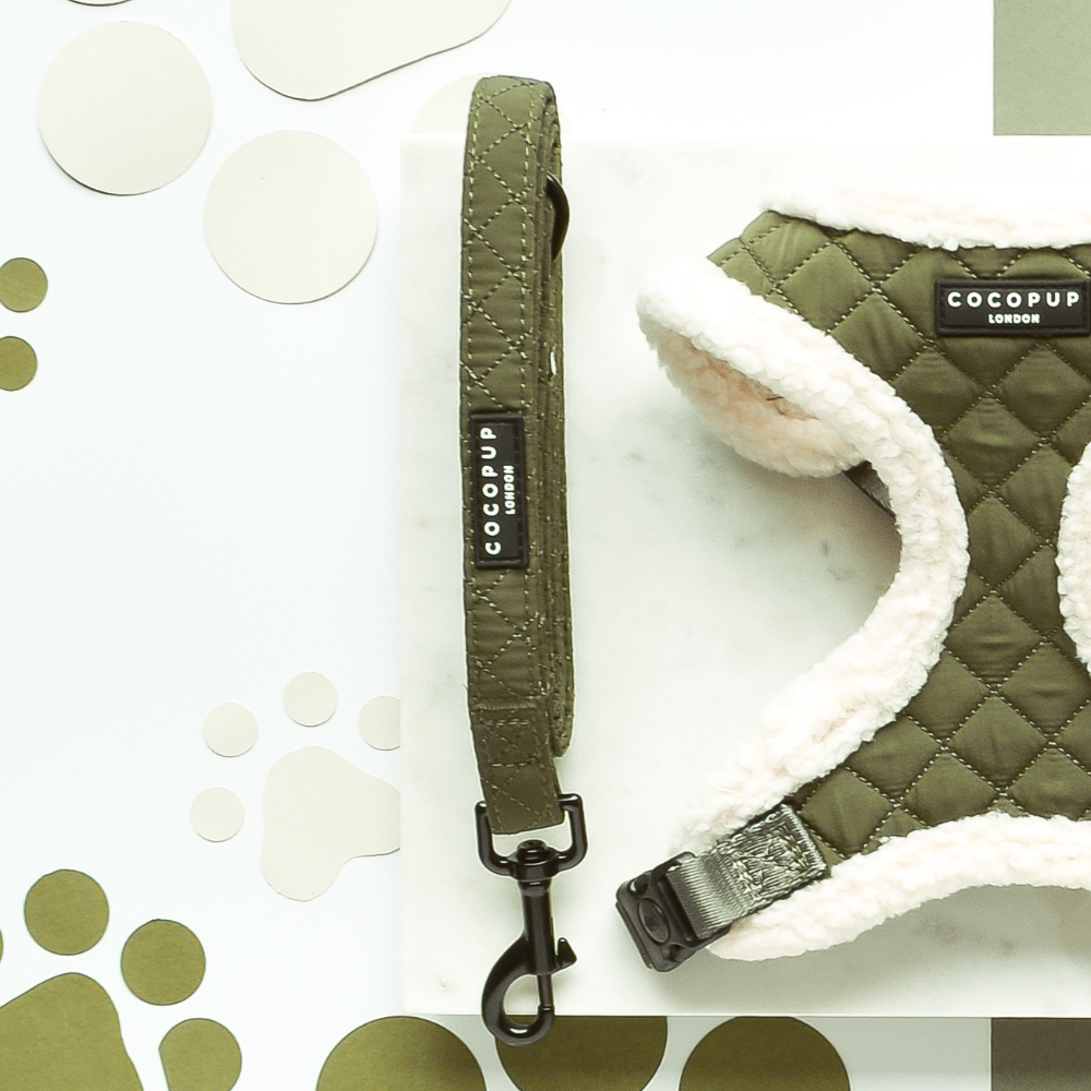 Khaki Quilted Lead