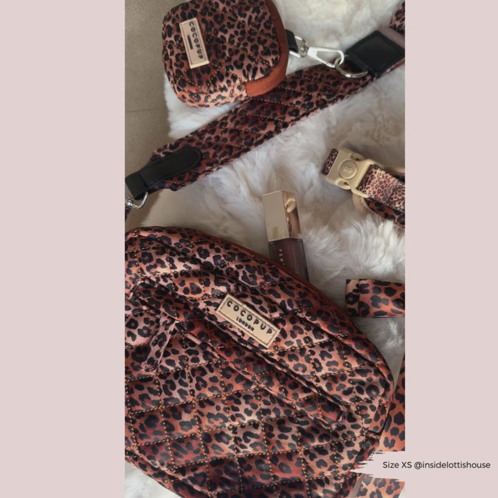 Dog Walking Bag Bundle - Quilted Leopard Pup