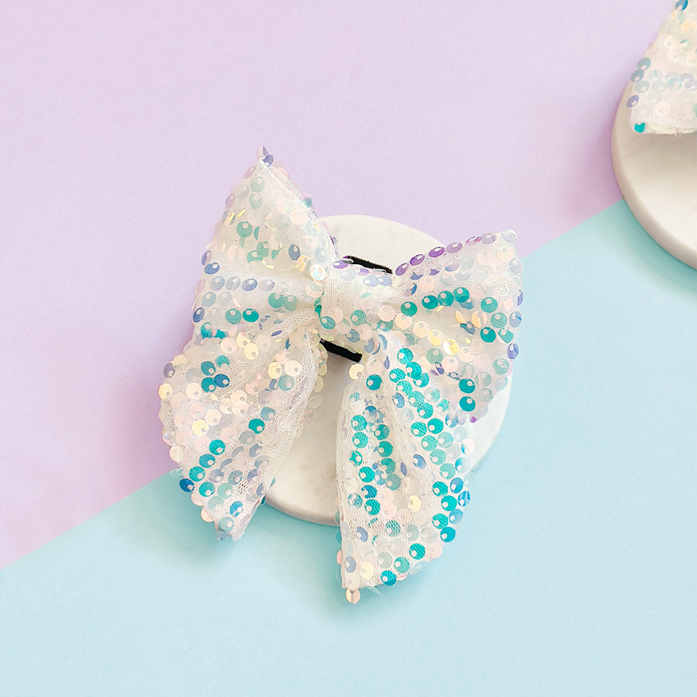 Limited Edition LUXE Party Holographic Sequin Sailor Bow Tie